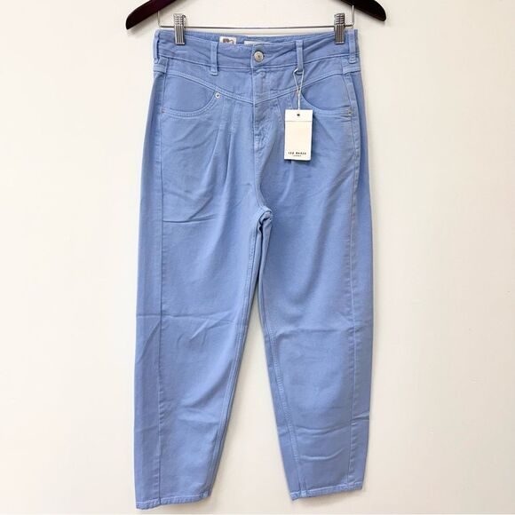 Ted Baker London Barrel Leg with Front Yoke and Pleat Detail Size 26 - Picture 3 of 8